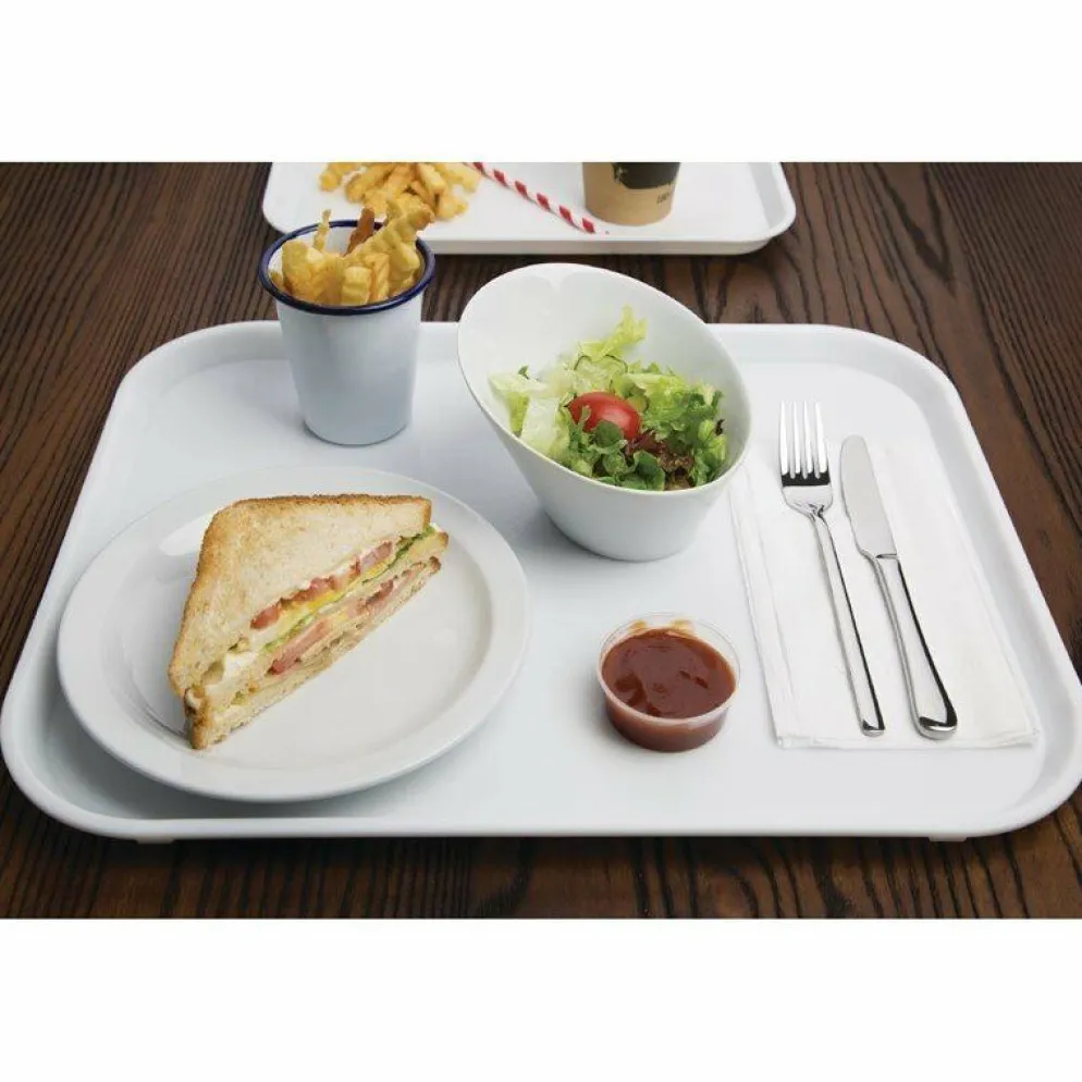 Kristallon Fast Food-Tablett weiß 45 x 35cm