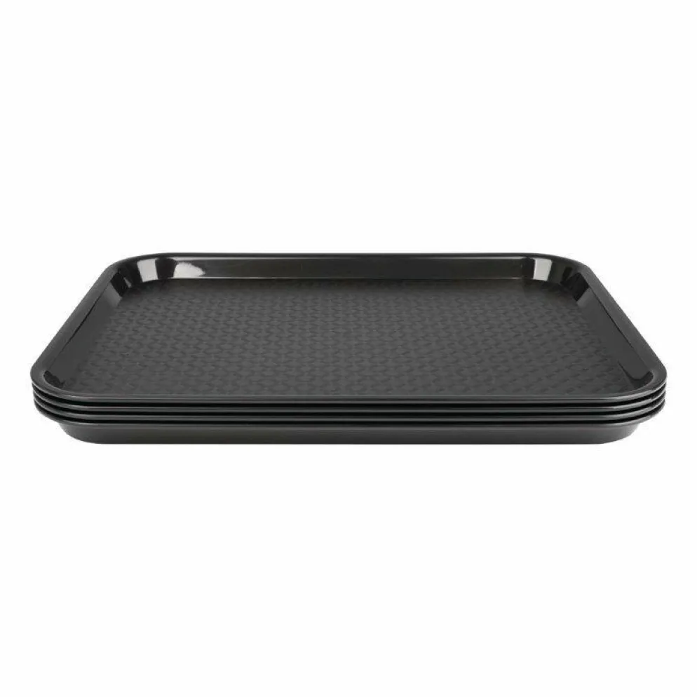 Kristallon Fast-Food-Tablett schwarz 34,5 x 26,5cm