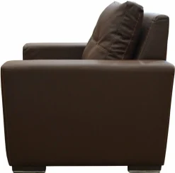 KRISTAL Lounge Sofa 1 Sitzer Braun