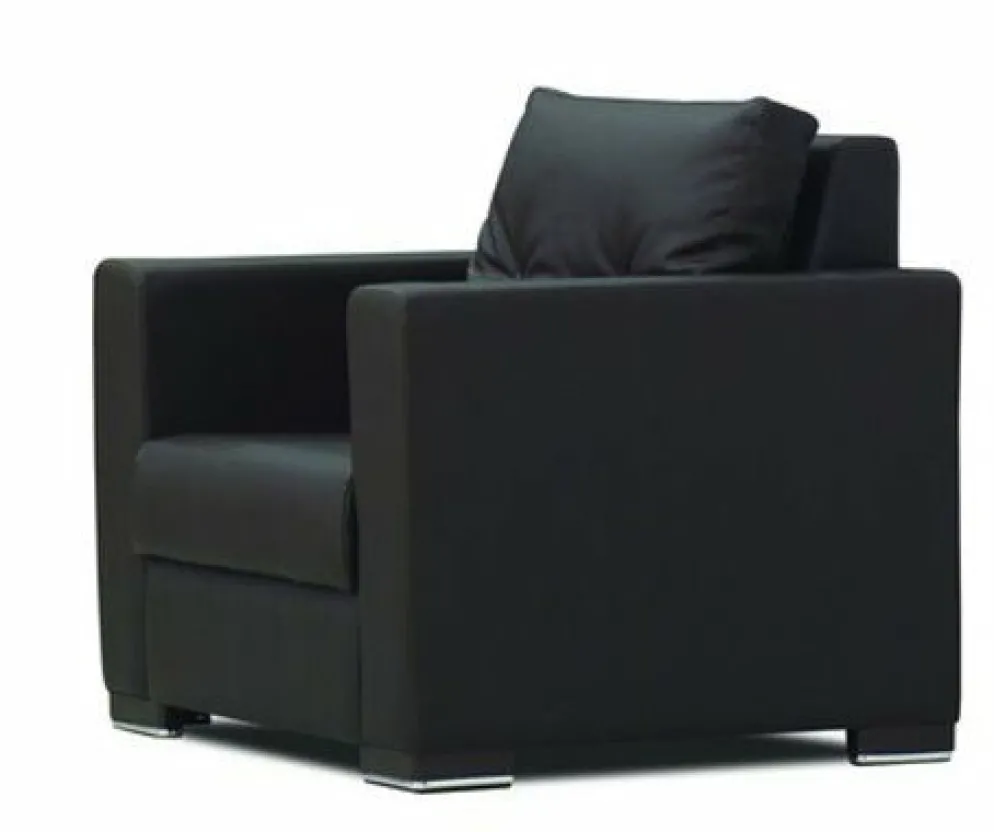 KRISTAL Lounge Sofa 1 Sitzer Schwarz