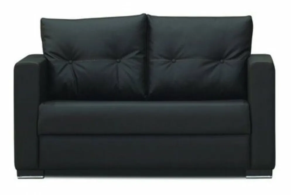 KRISTAL Sofa 2 Sitzer Schwarz