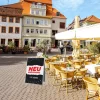 Kundenstopper GNE100 für Neu-Eröffnungen mit Plakat & Logo