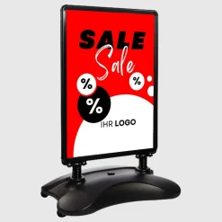 Kundenstopper SNE525 „SALE“ mit A1-Plakat & Logo