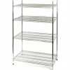 Lagerregal aus Chromstahl 1525x455x1800 mm