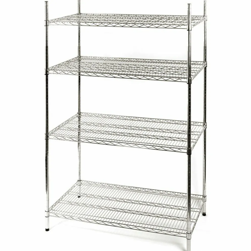 Lagerregal aus Chromstahl 1525x610x1800 mm