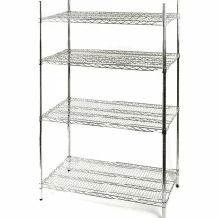 Lagerregal aus Chromstahl 1825x610x1800 mm