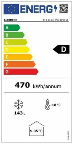 Liebherr Gewerbe Gefriertruhe Tiefkühltruhe EFI 2153 mit Glasschiebedeckel