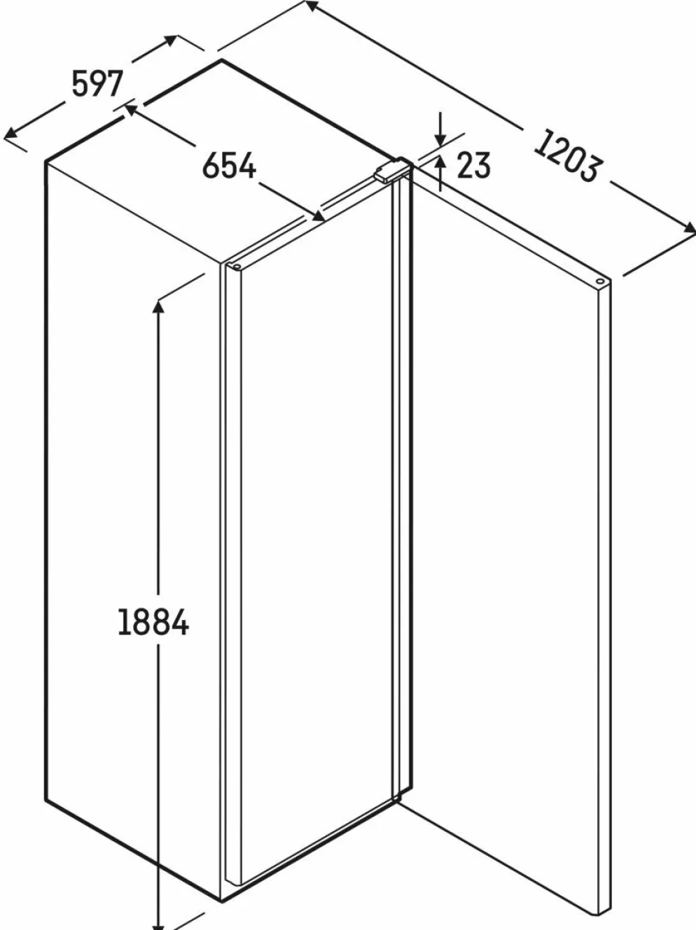 Liebherr Gewerbe Kühlschrank FRFvg 4001, 420 Liter, Breite 597mm