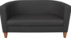 Lounge Cocktailsessel Lucy PRO Schwarz, 2 Sitzer 130 cm