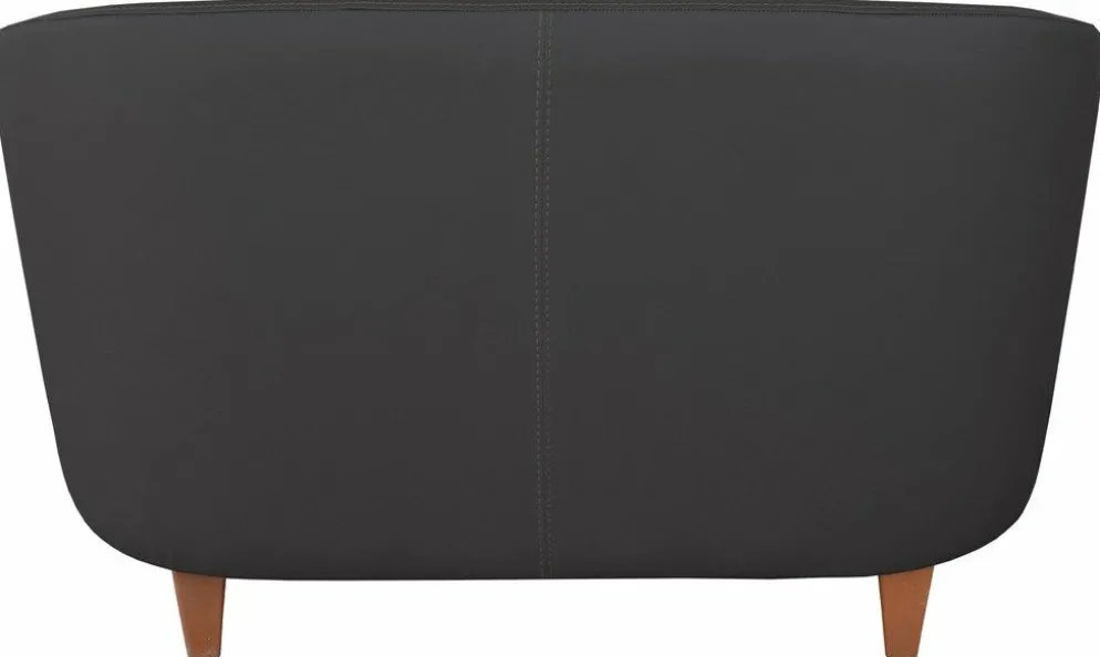 Lounge Cocktailsessel Lucy PRO Schwarz, 2 Sitzer 130 cm