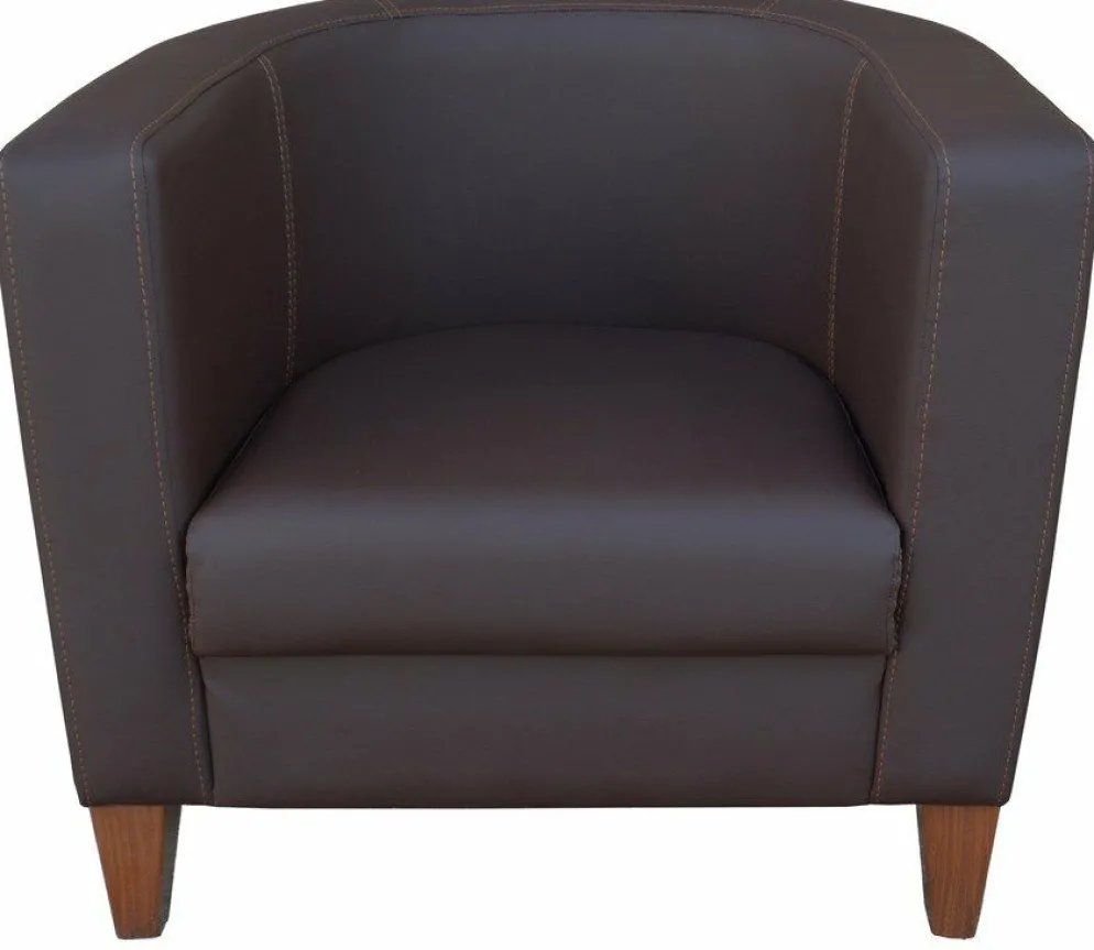 Lounge Cocktailsessel Lucy PRO Braun, 1 Sitzer 77 cm