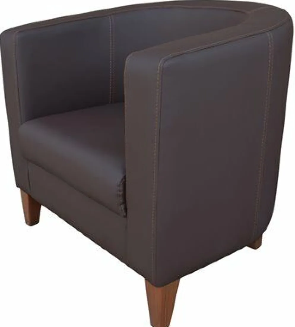Lounge Cocktailsessel Lucy PRO Braun, 1 Sitzer 77 cm
