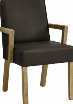 Lounge Stuhl Verona braun mit Armlehne