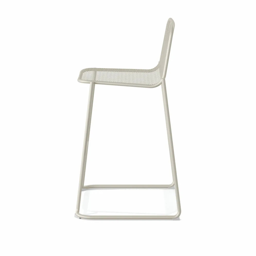 Mase Barhocker Metall stapelbar Beige