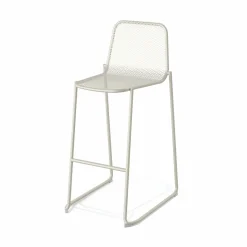 Mase Barhocker Metall stapelbar Beige