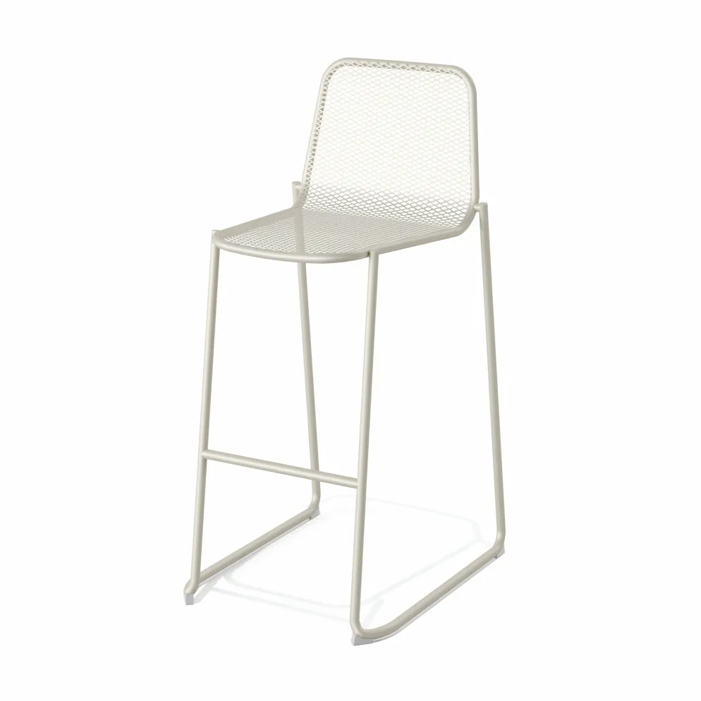 Mase Barhocker Metall stapelbar Beige