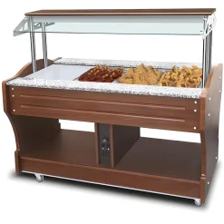 MASTRO Bainmarie-Buffet, Inselmodell, 4x GN 1/1, Breite 1550mm