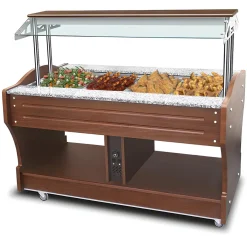 MASTRO Bainmarie-Buffet, Inselmodell, 4x GN 1/1, Breite 1550mm