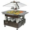 MASTRO Bainmarie-Buffet, 4x GN 1/1, feste Haube, 1445x1445x1540mm