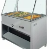 MASTRO Bainmarie-Theke 5x GN 1/1 mit gerader Frontverglasung, +30°/+90°C