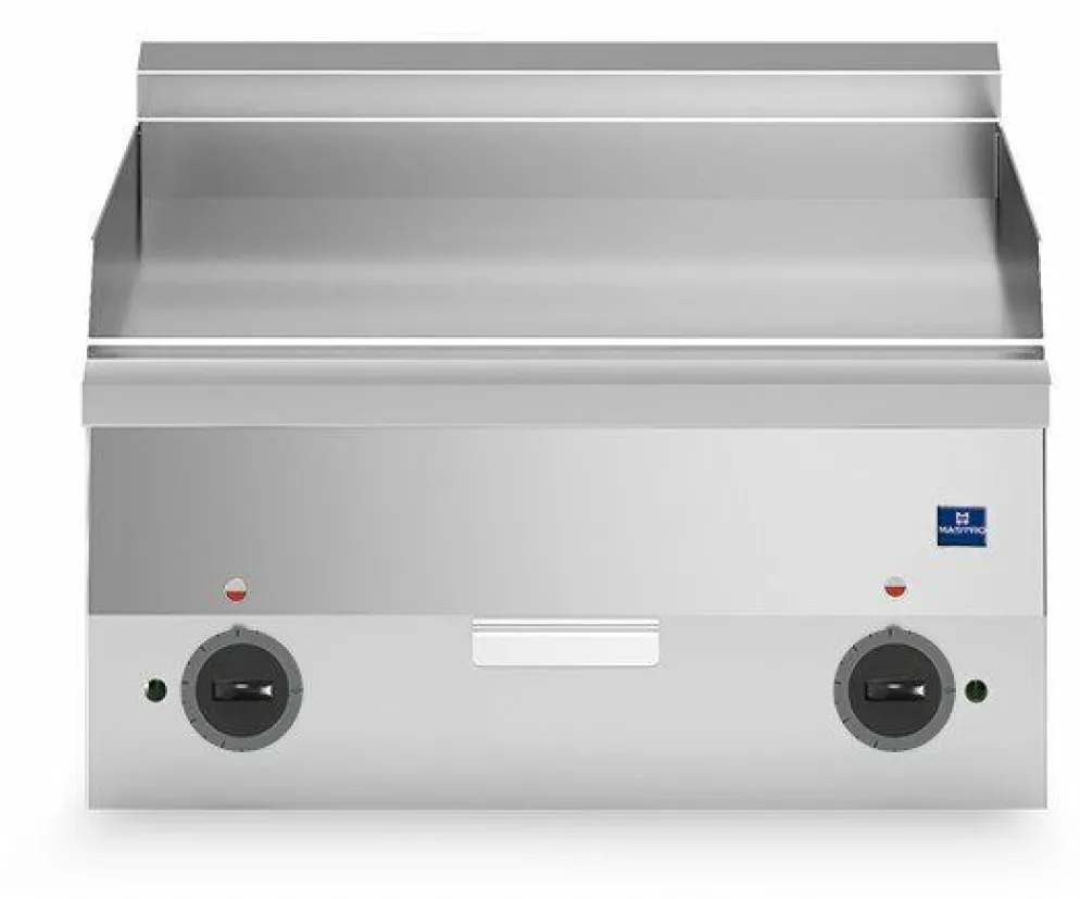 MASTRO Elektro-Grillplatte glatt, 6kW, 600x600x300mm