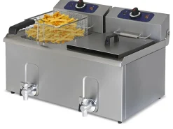 MASTRO Fritteuse 2x 6kW, 10+10 Liter, 400 V