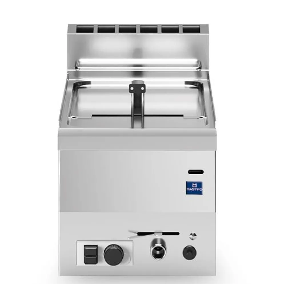 MASTRO Gas-Fritteuse, 8 Liter 6,8kW, 300x600x300mm