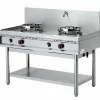 MASTRO Gas-Wokkochfeld 2 Brenner, Wasserhähne, Breite 130cm, 2x 13kW
