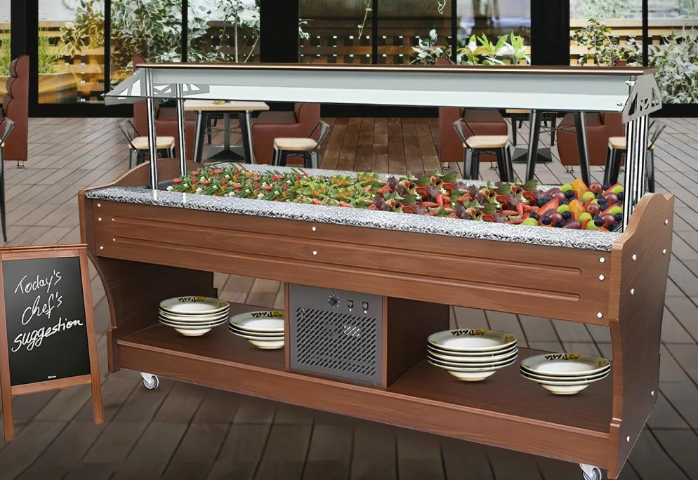 MASTRO Kühl-Salat-Buffet für 6x GN, Breite 2200mm