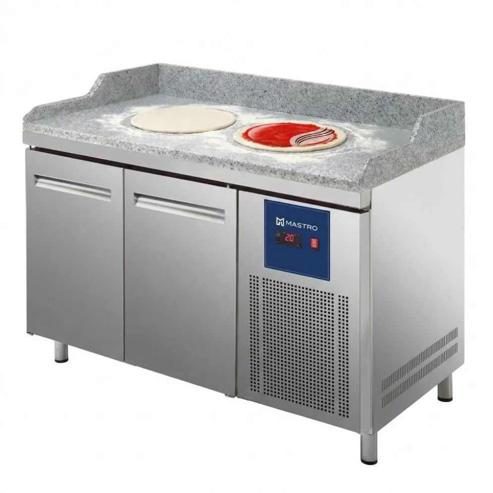 MASTRO Pizzatisch 1600mm mit 2 Türen 600x400mm