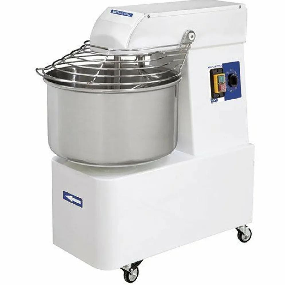 MASTRO Teigmaschine auf Räder, 17 kg/22 Liter 2 Geschwindigkeiten, mit Timer