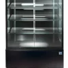 MASTRO Warme Theke, 3 Regalböden, gerader Frontverglasung, Umluft, B=1205 mm