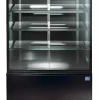 MASTRO Warme Theke, 3 Regalböden, gerade Frontverglasung, Umluft, B=905 mm
