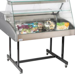 Mehrzweckvitrine Super 1250 mit geradem Glasaufbau