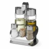 Menage Set 5-teilig Deluxe für Oel/Essig/Salz/Pfeffer/Zahnst.