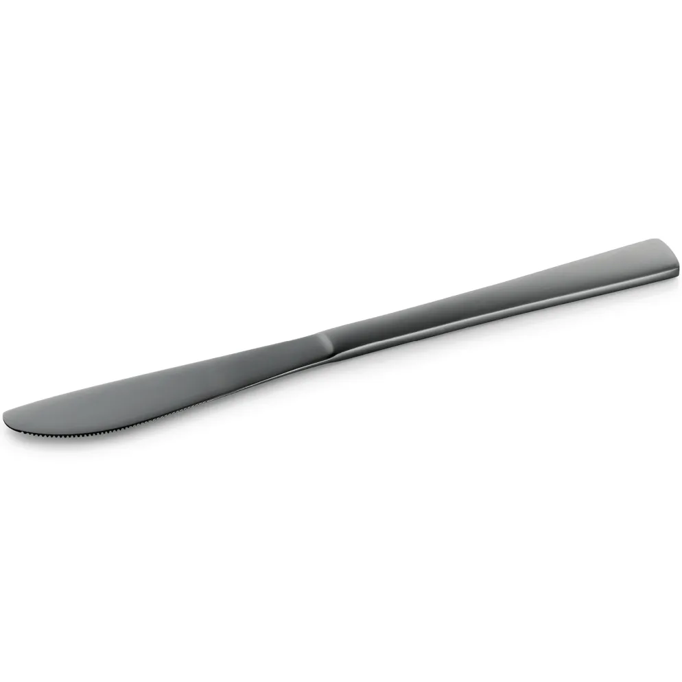 Menümesser Set HAMBURG FRESH, 22 cm, schwarz, matte PVD Beschichtung, Set á 12 Stück, Chromstahl 13/0