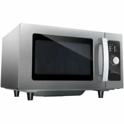 Mikrowelle manuell Edelstahl 900 Watt, 25 Liter, ohne Drehteller
