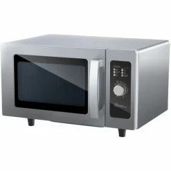Mikrowelle manuell Edelstahl 900 Watt, 25 Liter, ohne Drehteller