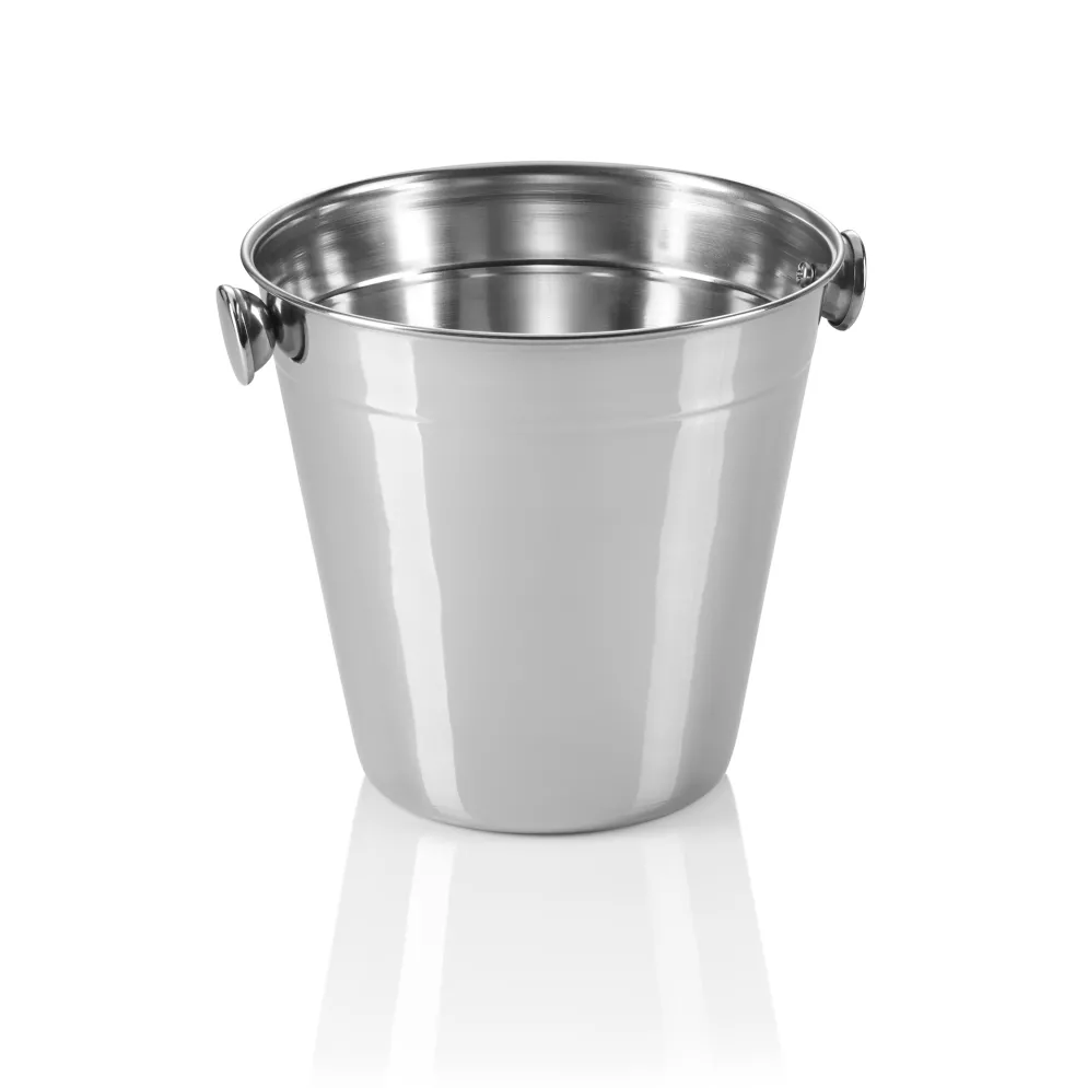 Mini Eiseimer, Ø 14 cm, Höhe 13 cm, 1 Liter, Chromnickelstahl