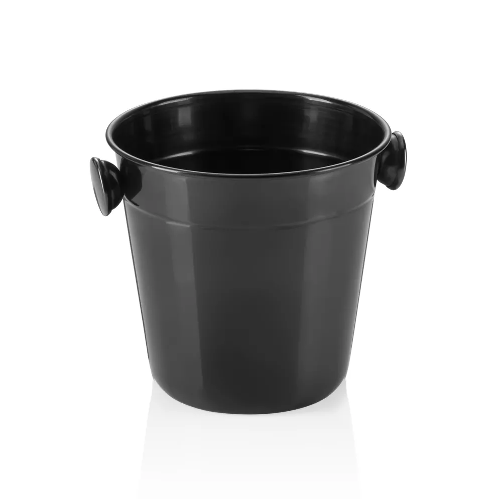 Mini Eiseimer, Ø 11 cm, Höhe 11 cm, 0,50 Liter, PVD schwarz, Chromnickelstahl