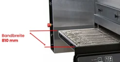 MORETTI Elektro Durchlauf-Pizzaofen T98E, 810mm Bandbreite