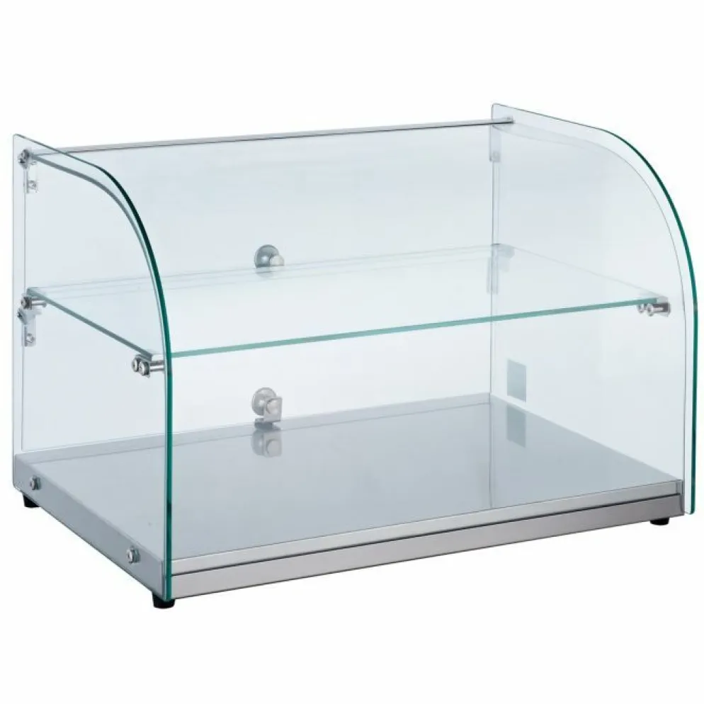 Neutrale Glas-Tischvitrine Display 45 L, 554x376x370mm