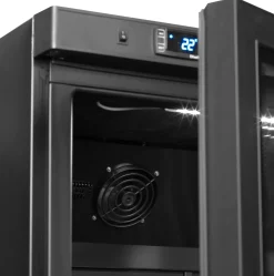 NordCap COOL-LINE Umluft-Gewerbekühlschrank UKS 620-G BLACK