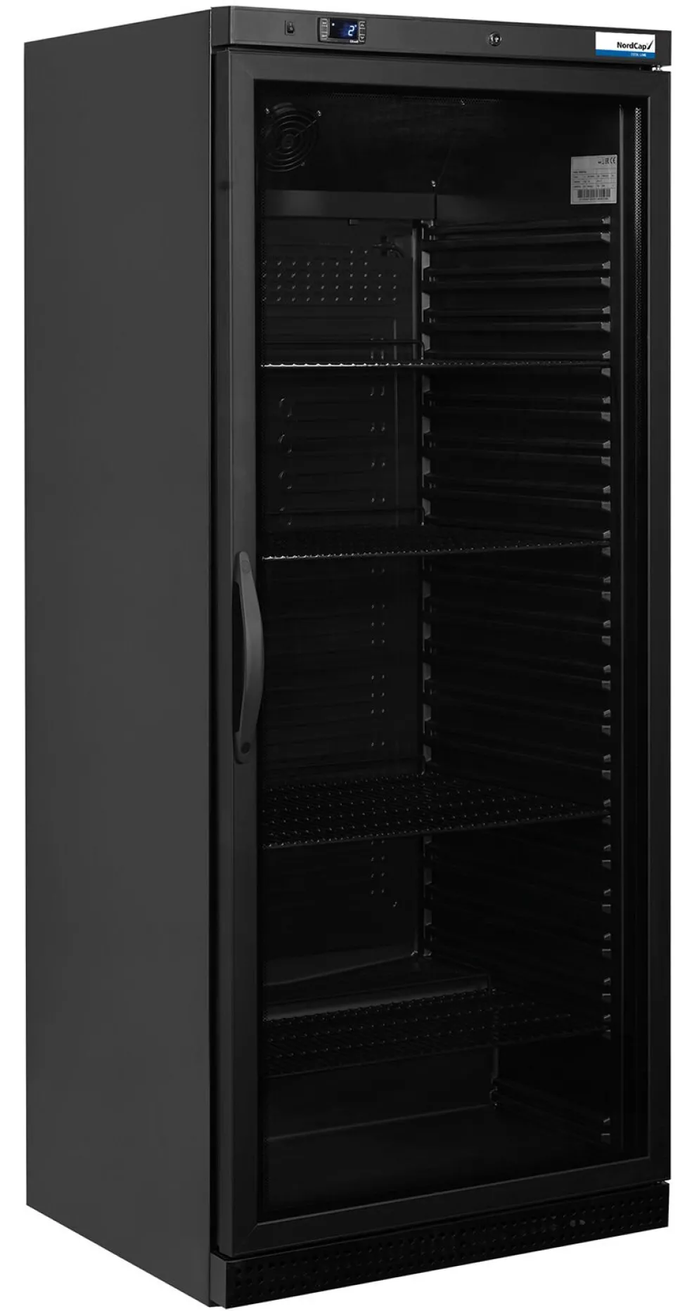 NordCap COOL-LINE Umluft-Gewerbekühlschrank UKS 620-G BLACK
