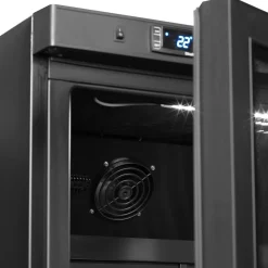 NordCap COOL-LINE Umluft-Gewerbekühlschrank UKS 620-G BLACK