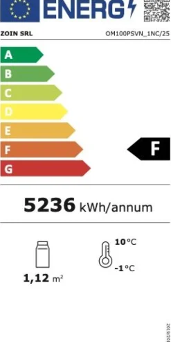 NordCap COOL-LINE Wandkühlregal OLIMPO-O 100 inkl. Nachtrollo