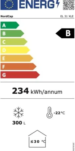 NORDCAP Energiespar-Tiefkühltruhe EL 31 XLE