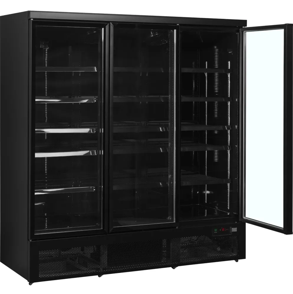 NORDCAP Glastürkühlschrank ATOM MAXI KS 3T-BB