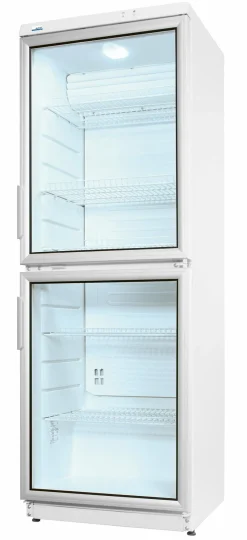 NordCap Glastür-Kühlschrank CD 350-2, 350L, 600x600x1730mm