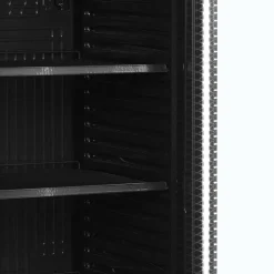 NORDCAP Glastürkühlschrank KU 385 G-CP Black, Breite 595mm